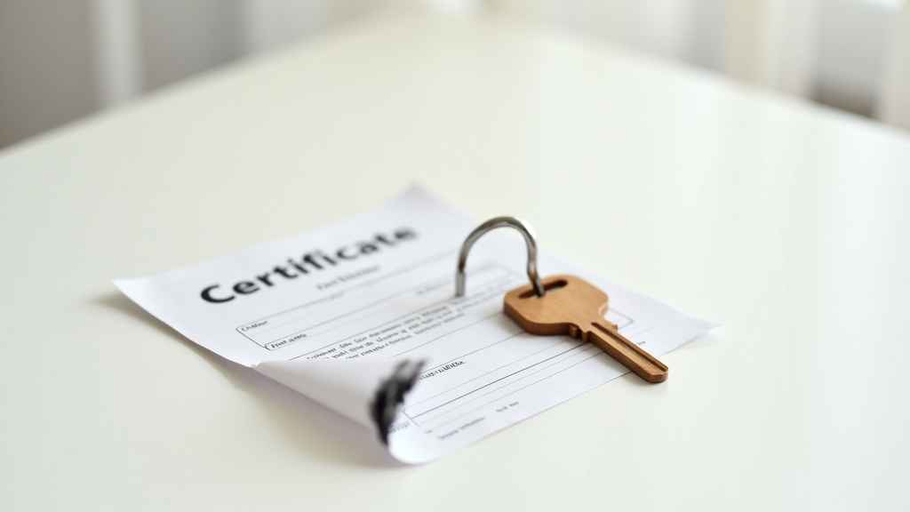 Personne remplissant un certificat de cession de véhicule sur une table