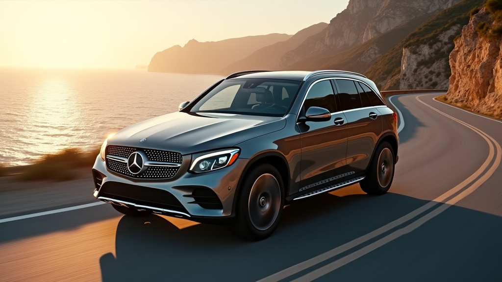 Détail des lignes extérieures de la Mercedes-Benz GLC 300 montrant l'harmonie des formes