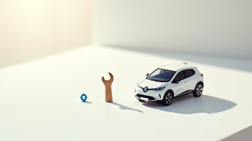 Jeune mécanicien en formation dans un atelier Renault, utilisant une tablette de diagnostic