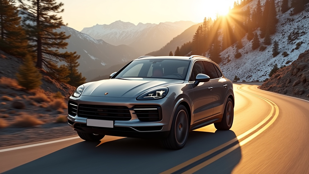 Espace de chargement du coffre Porsche Cayenne avec aménagement modulable