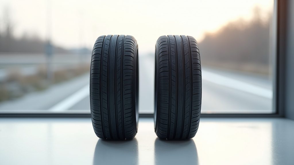 Test de freinage sur neige entre pneus 4 saisons et pneus hiver