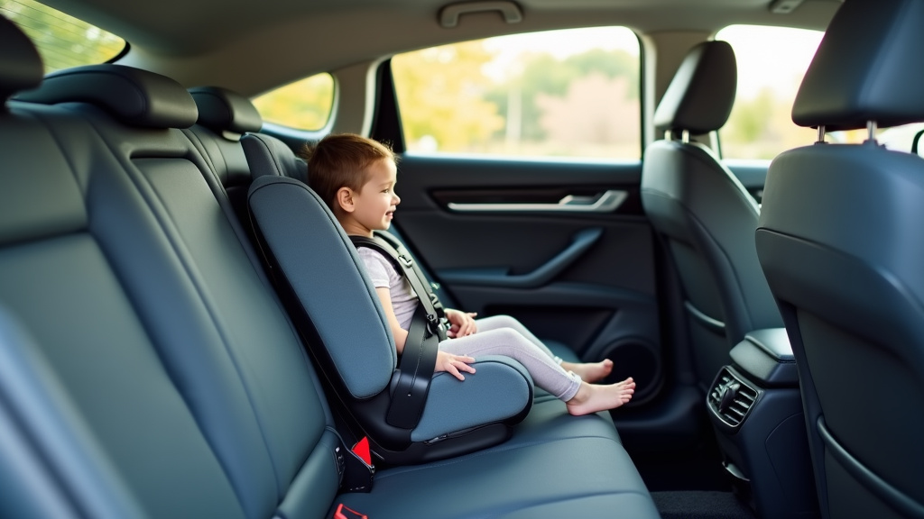 Enfant bien installé dans un siège auto groupe 1/2/3