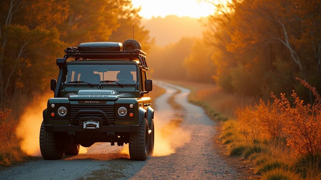 4x4 Suzuki Jimny parcourant un chemin forestier