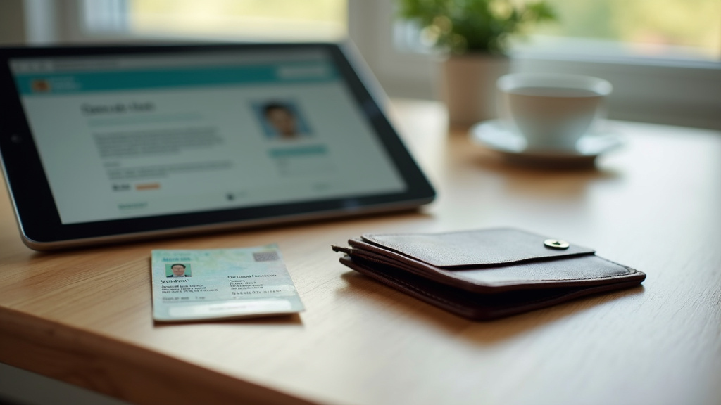Guichet de mairie avec pancarte 'Carte d'identité - Passeport'