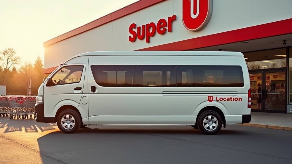 Tableau de bord d'un minibus avec compteur kilométrique