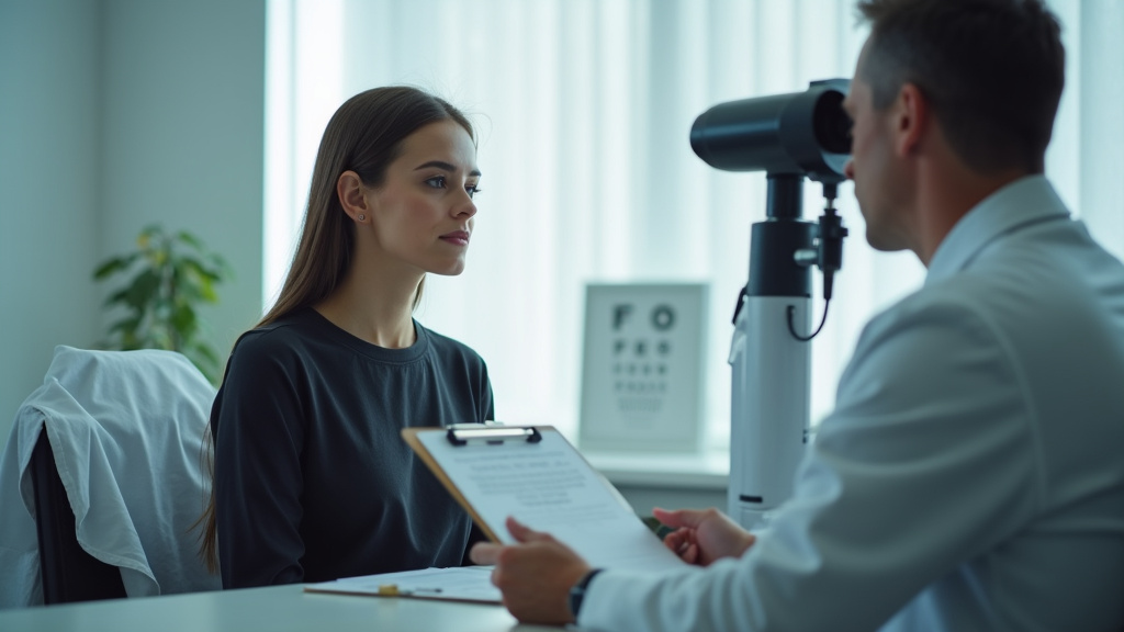 Consultation médicale pour permis de conduire - Médecin examinant un futur conducteur